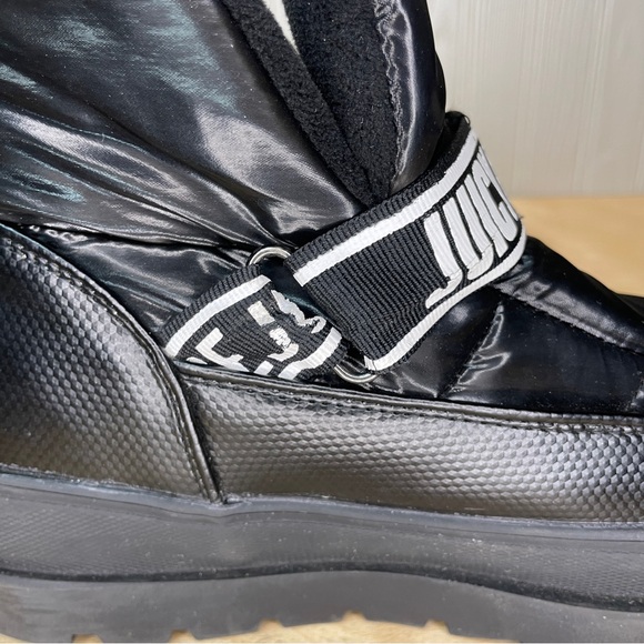 Juicy Couture Veronica Logo Puffer Platform Ankle Boots - Black - Picture 12 of 12